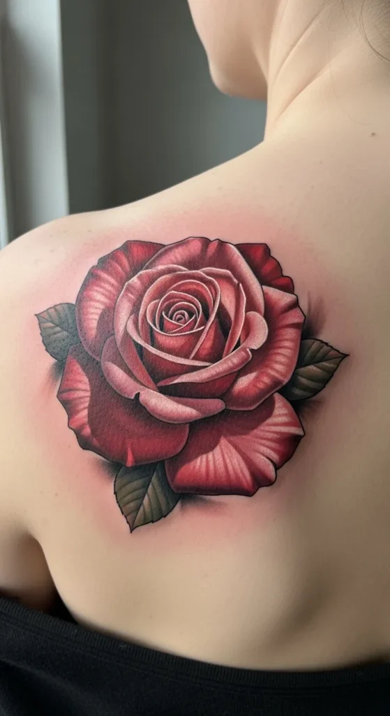 Rose with Soft Shadow Effect