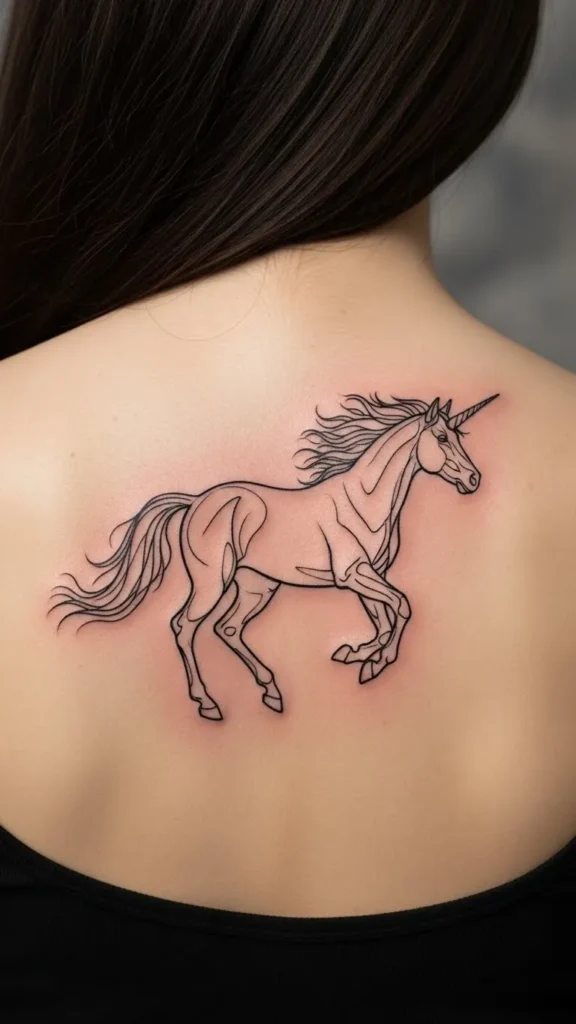 Running Unicorn Line Motion