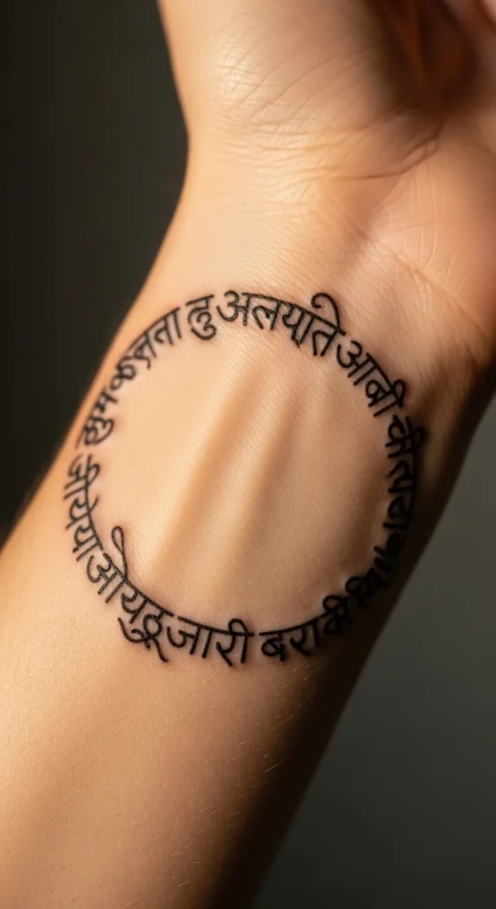 Sanskrit Script Bracelet