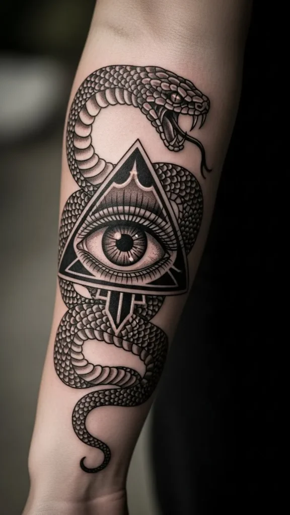 Serpent and Eye Symbol