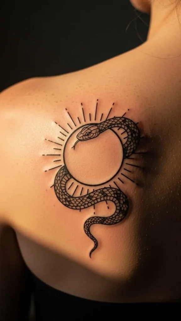 Serpent and Sun Disk