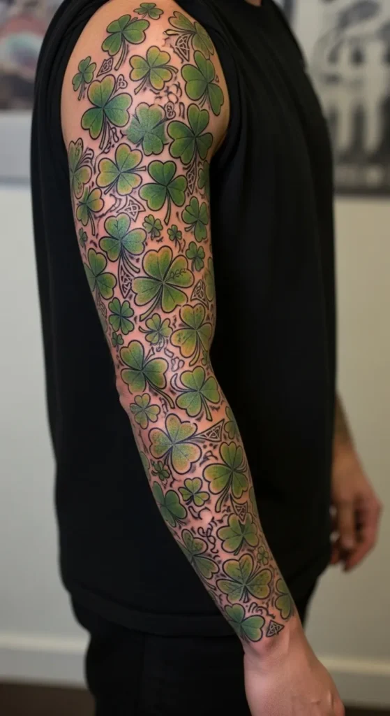 Shamrock Pattern Sleeve