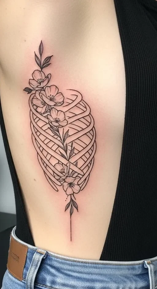 Shamrock Rib Tattoos