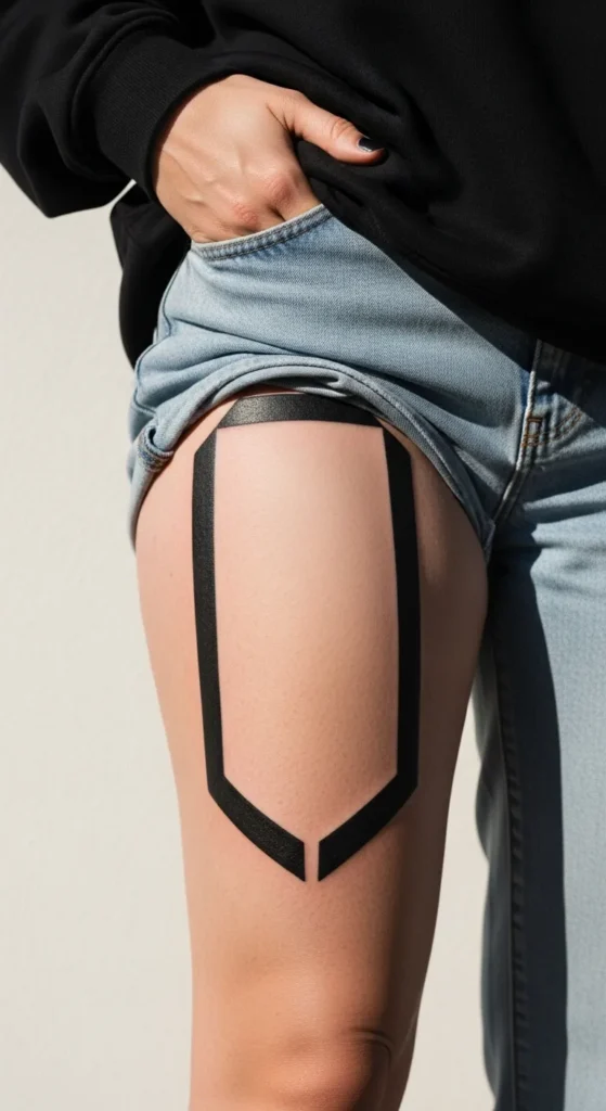 Shamrock Thigh Tattoos