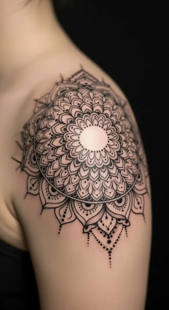 Shoulder Cap Mandala