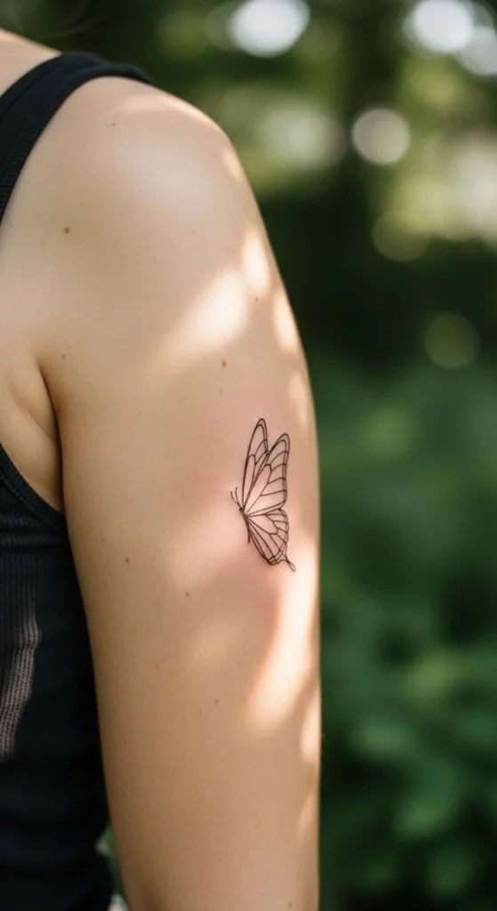 Simple Butterfly Outline