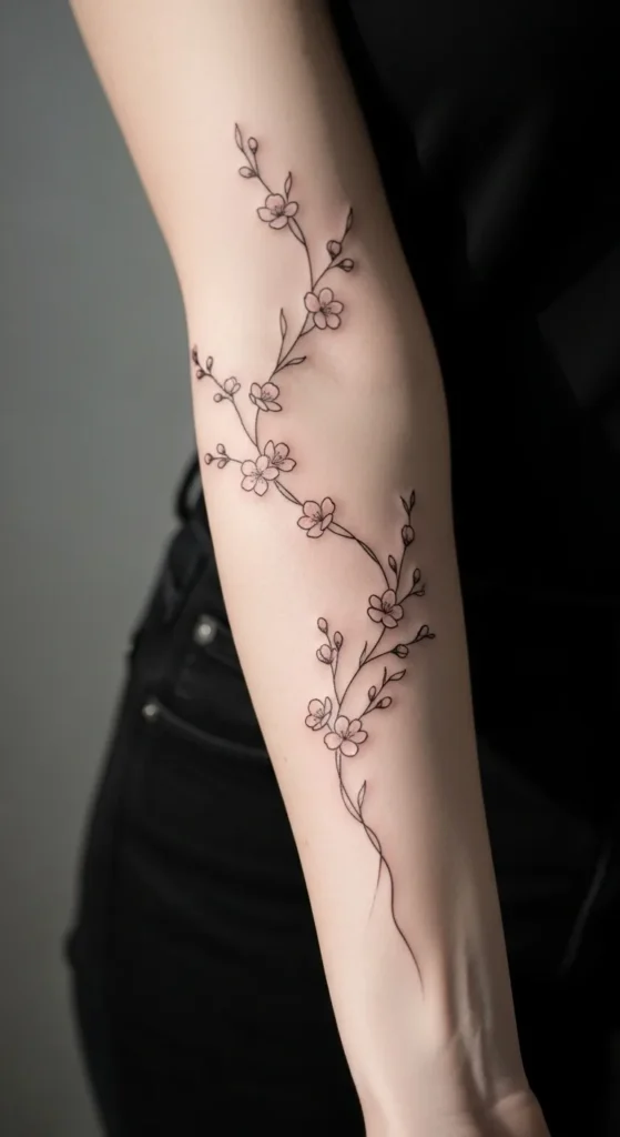 Simple Cherry Blossom Branch