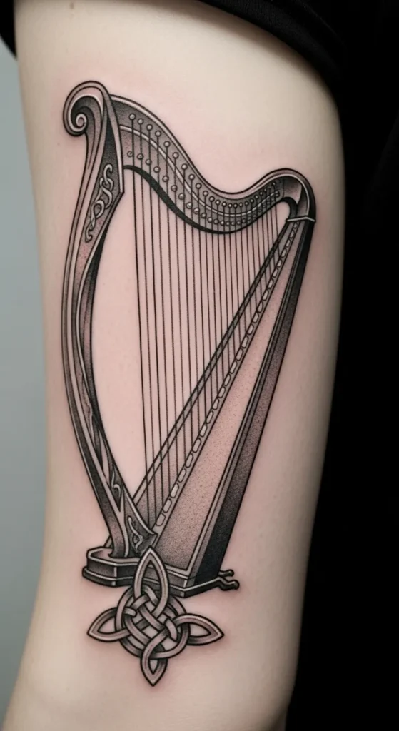 Simple Harp With Knot Base