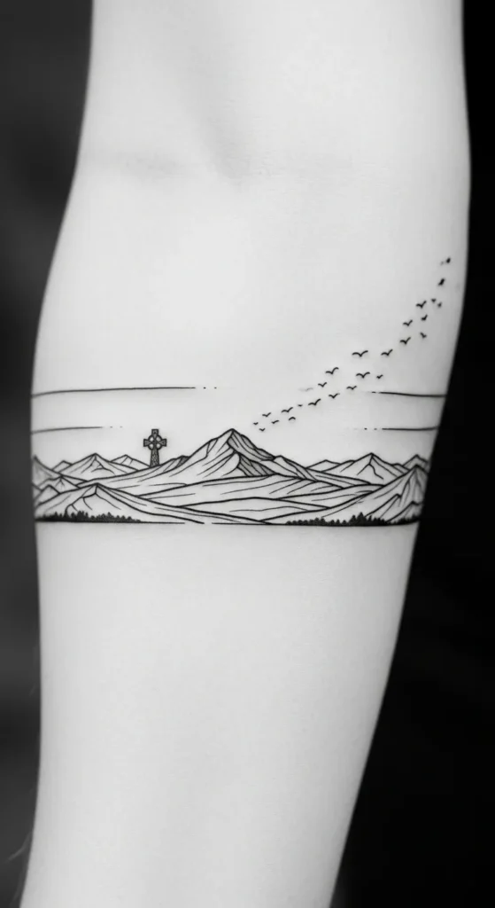 Simple Irish Landscape Horizon