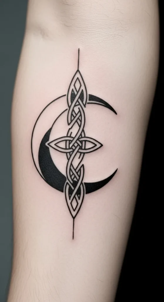 Simple Irish Moon Symbol