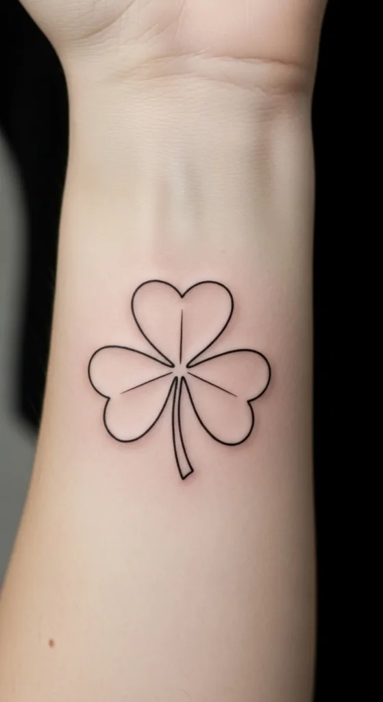 Simple Shamrock Outline