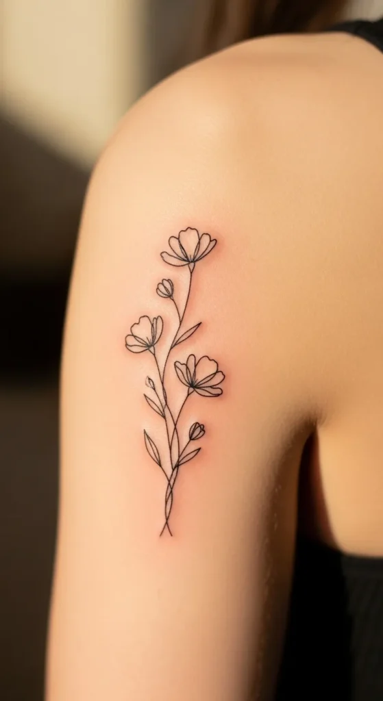 Single Bloom Behind the Arm