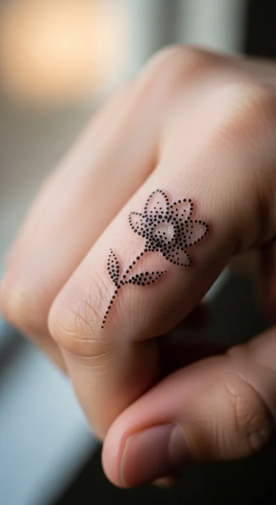 Single Dot Flower