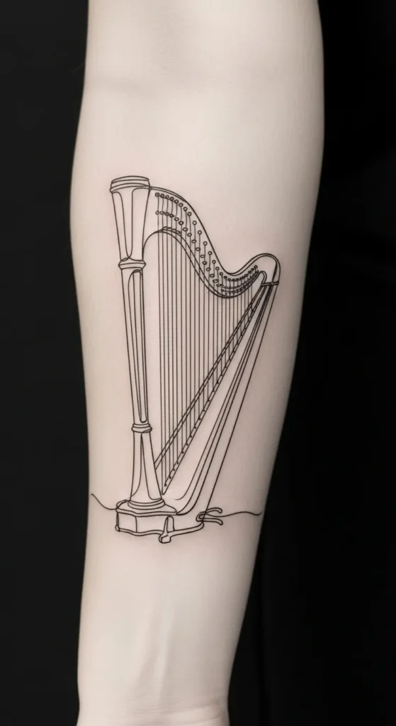 Single-Line Harp Design