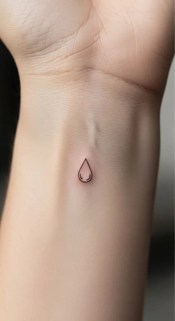 Single Raindrop Outline