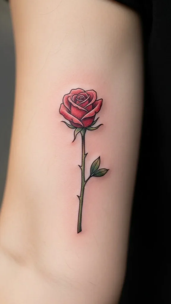 Single Stem Red Rose