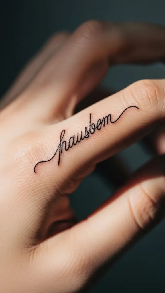 Single Word Side-Hand Script