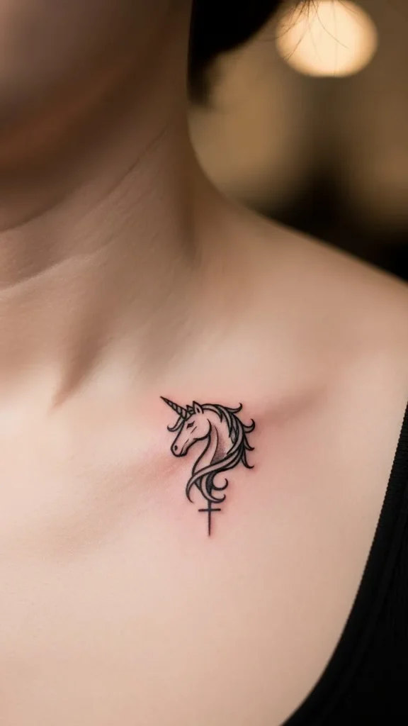 Small Chest Unicorn Sigil