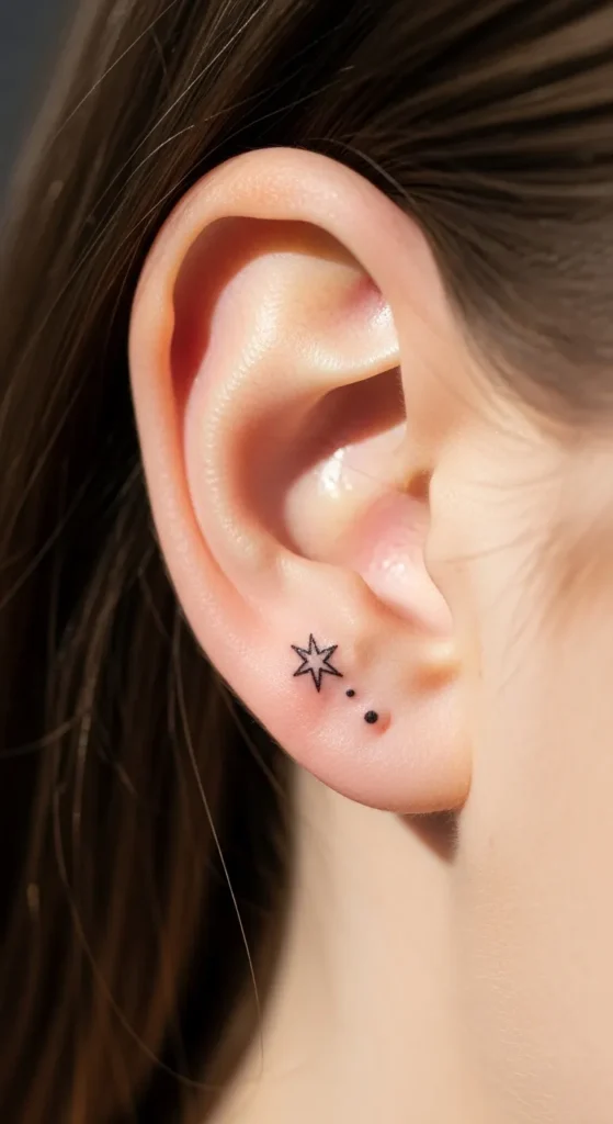Small Star Dot on the Tragus