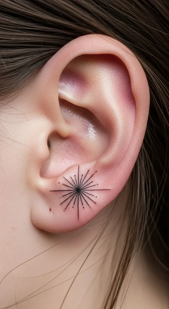 Small Starburst Behind the Ear