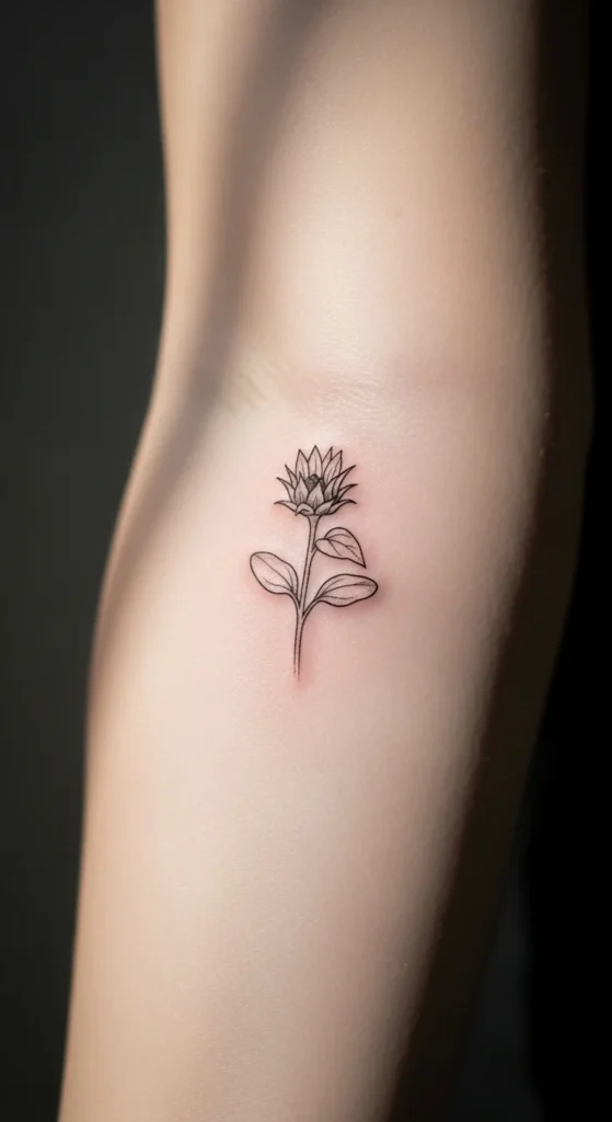 Small Sunflower Seedling