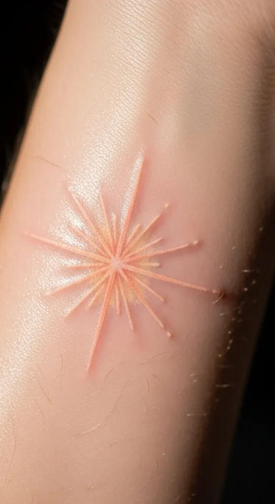 Soft Peach Starburst