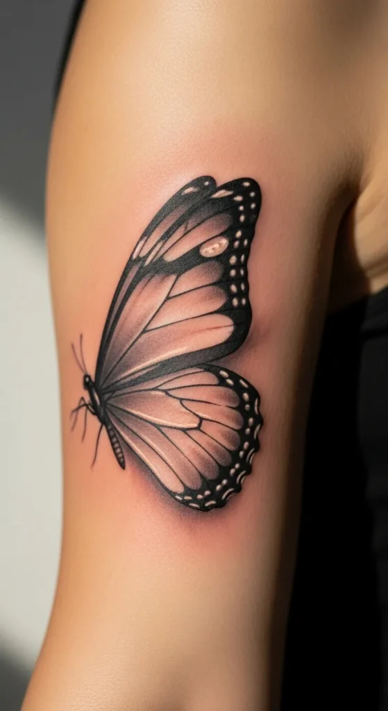 Soft Shaded Butterfly