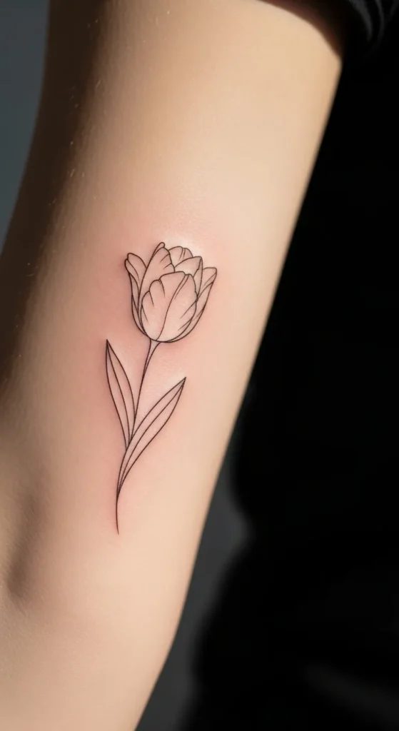 Soft Tulip Linework