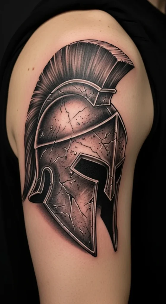Spartan Helmet Tattoo