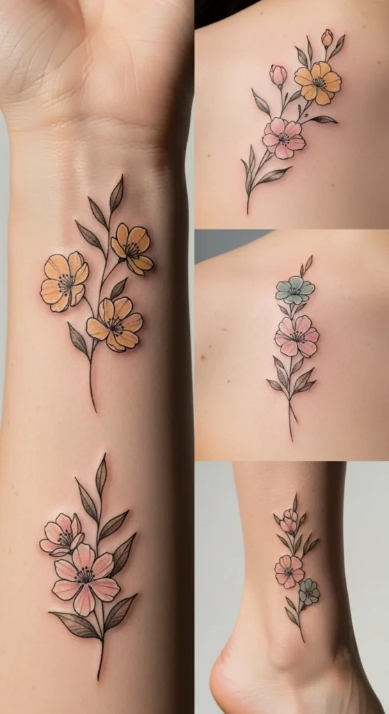 Spring Floral Tattoo Ideas