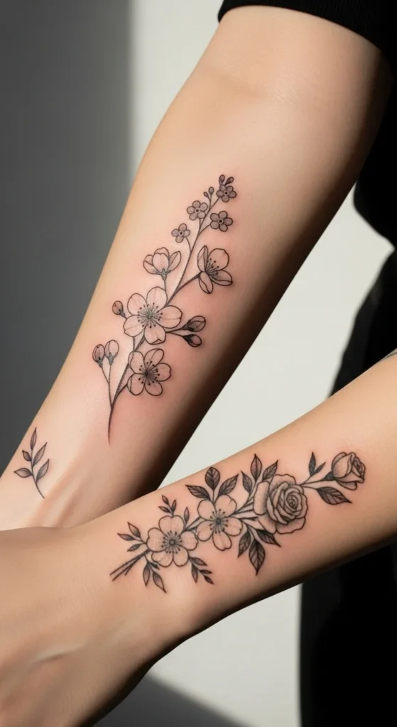 Spring Flower Tattoos