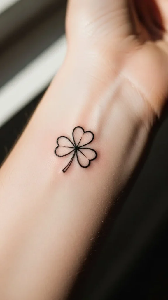 Three-Leaf Clover Outline