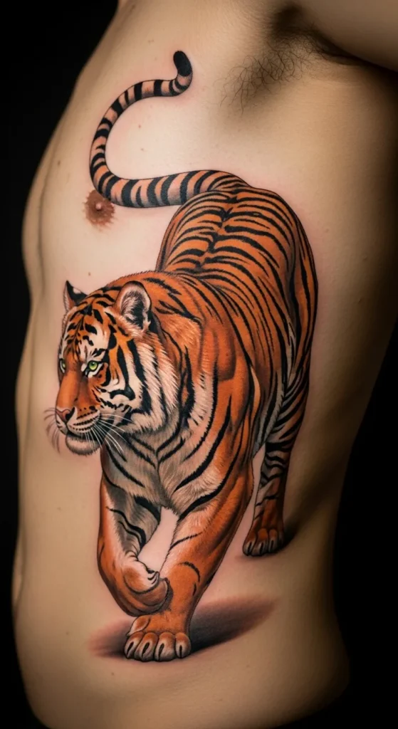Tiger Rib Tattoo