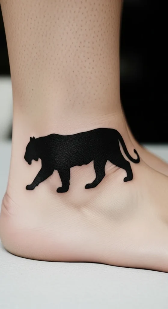 Tiger Silhouette Tattoo
