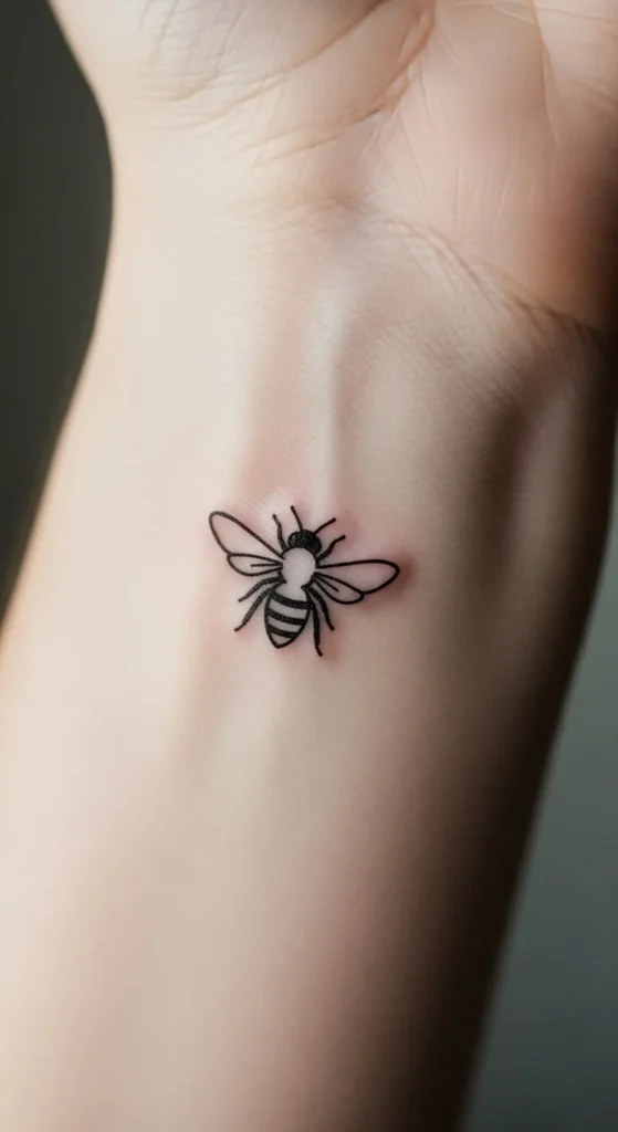 Tiny Bee Outline