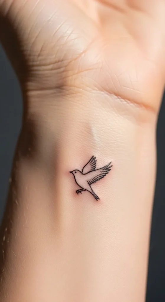 Tiny Bird Silhouette