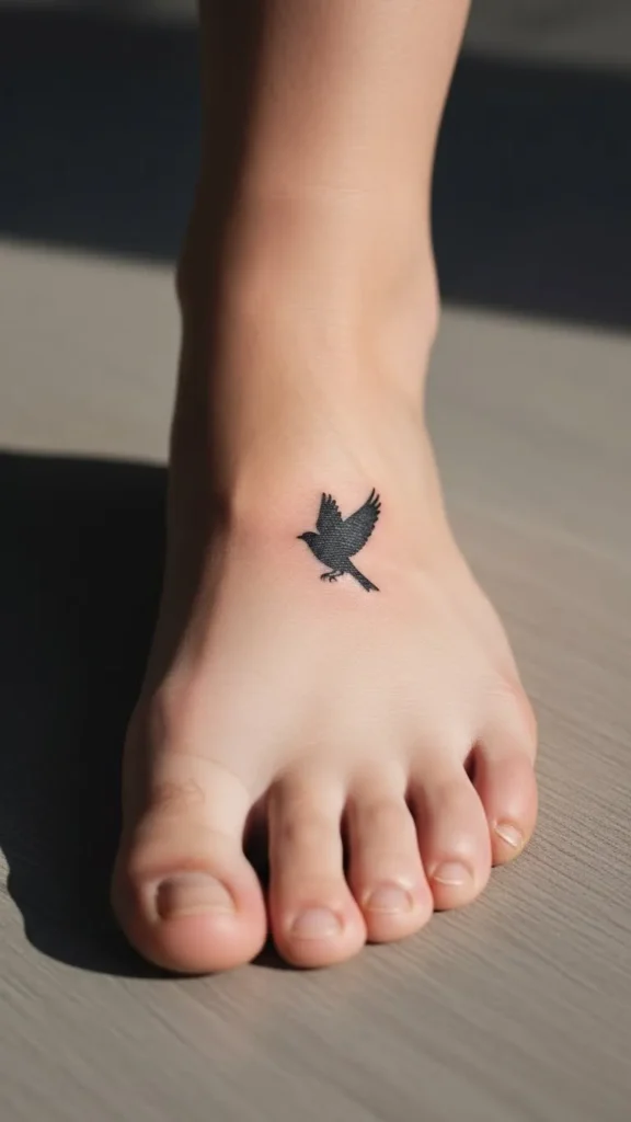 Tiny Bird Silhouette