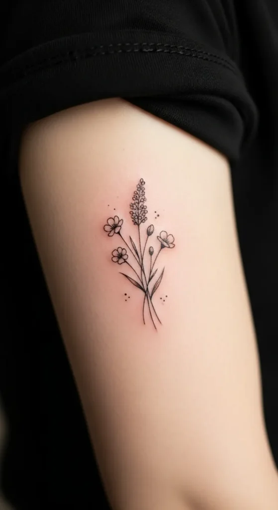  Tiny Blossom on the Inner Arm