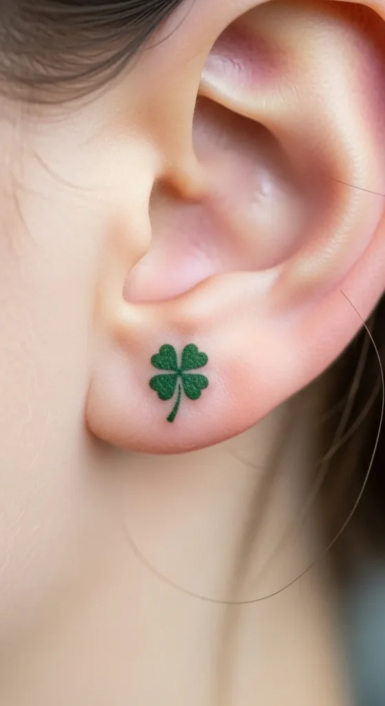 Tiny Clover Dot Near the Helix