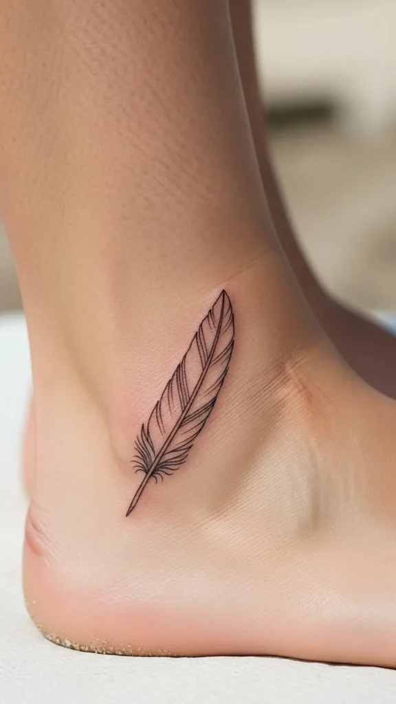 Tiny Feather Line