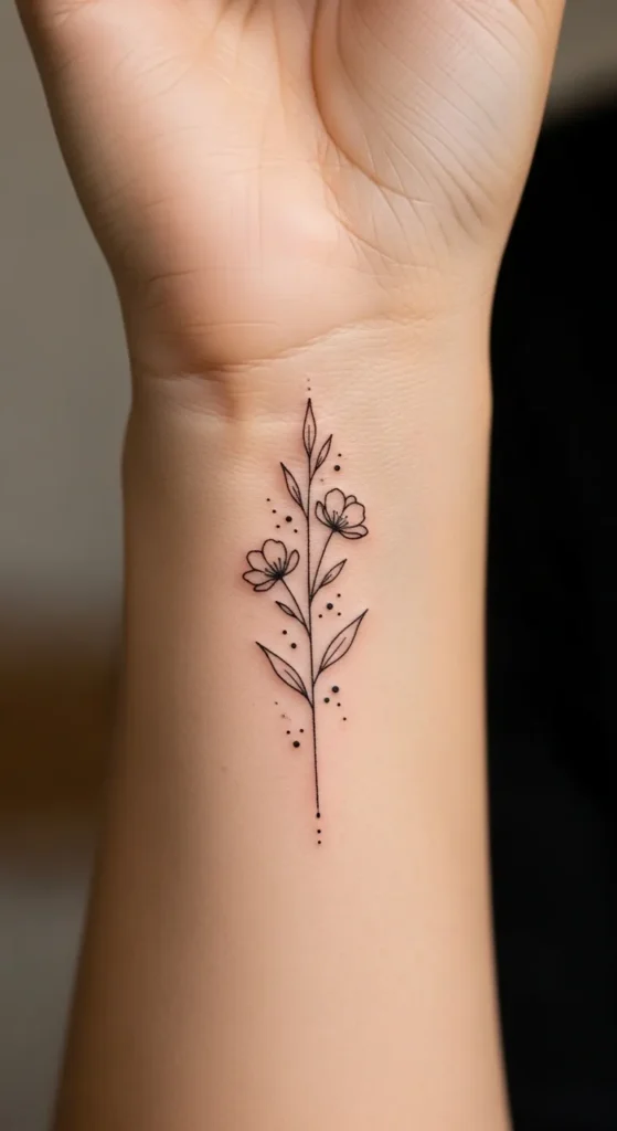 Tiny Floral Dot Accent