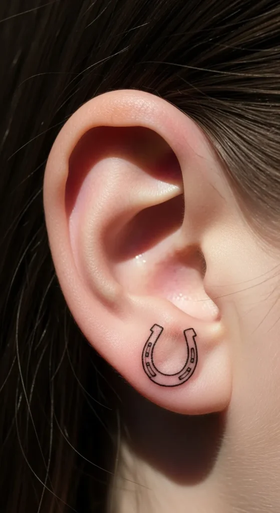 Tiny Horseshoe Along the Helix