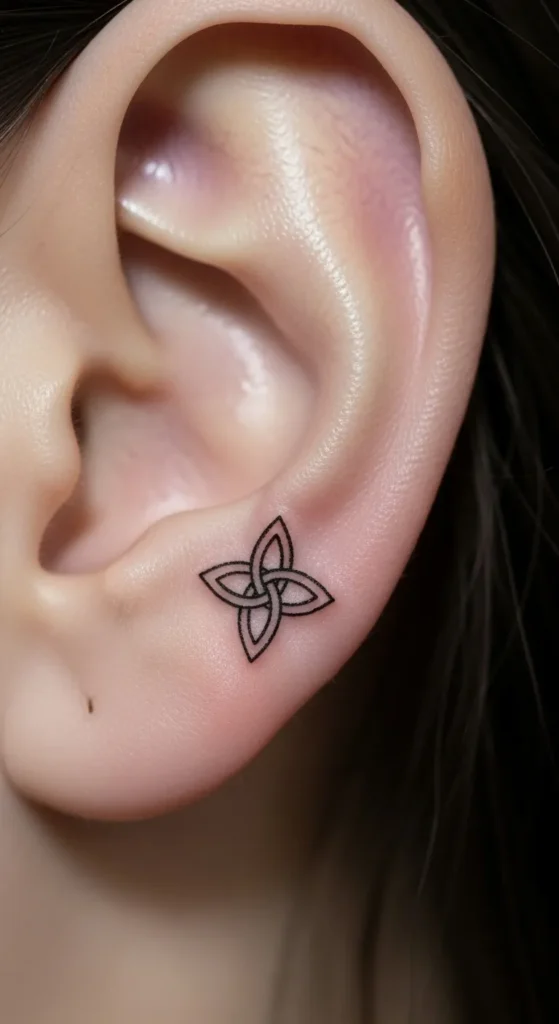 Tiny Knot Symbol Along the Helix