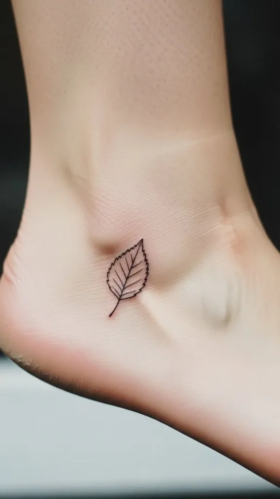 Tiny Leaf Outline