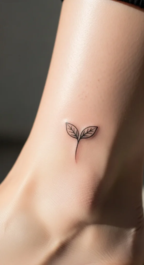 Tiny Sprout with Two Leaves