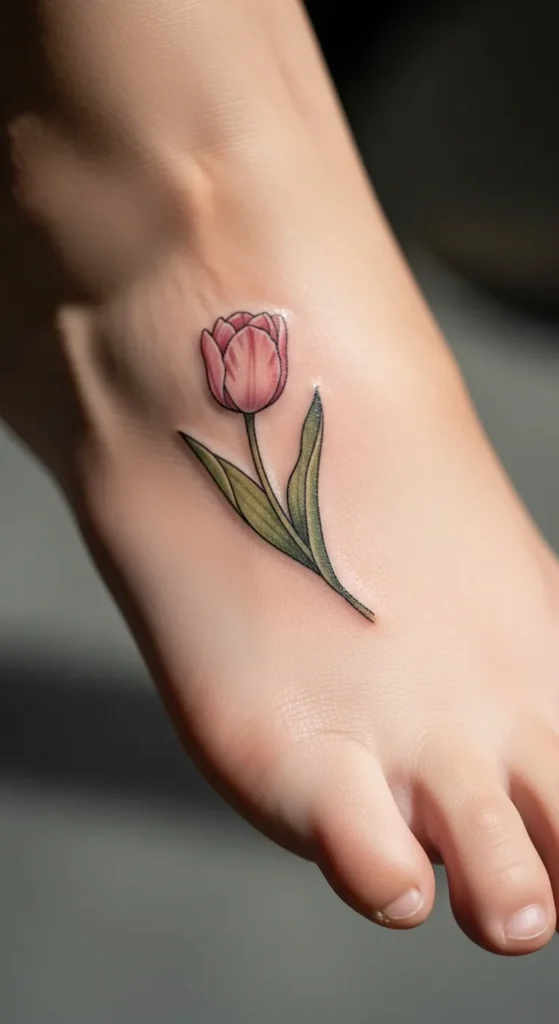 Tiny Tulip on the Foot Arch