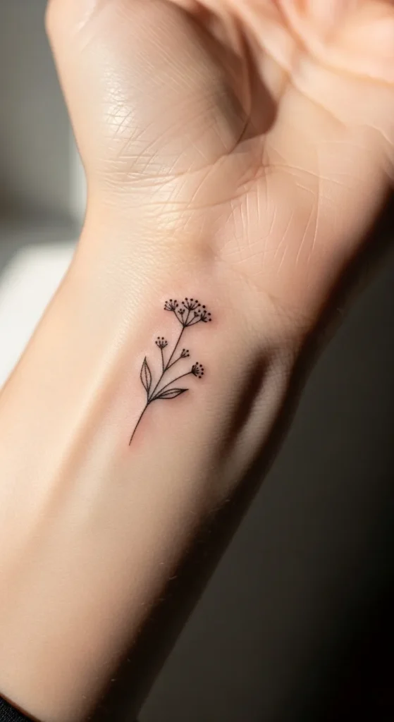 Tiny Wildflower Stem