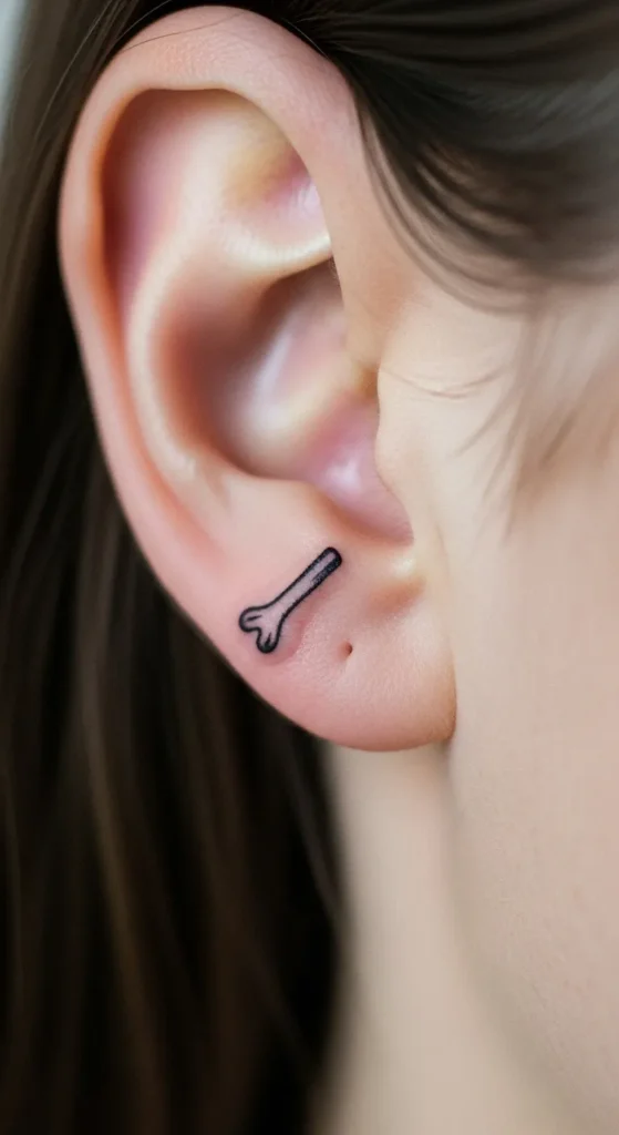 Tiny Wishbone Near the Ear Fold