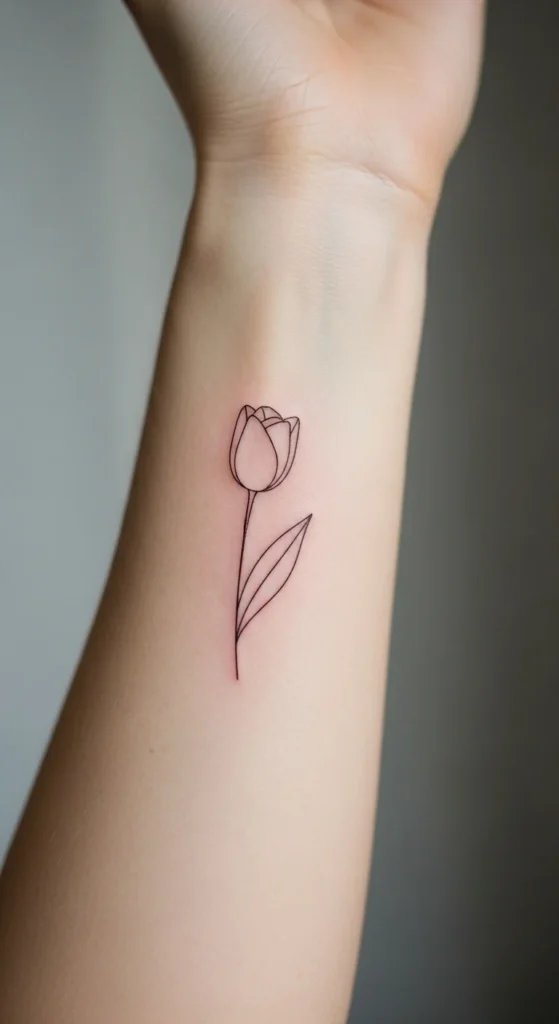 Tulip Outline