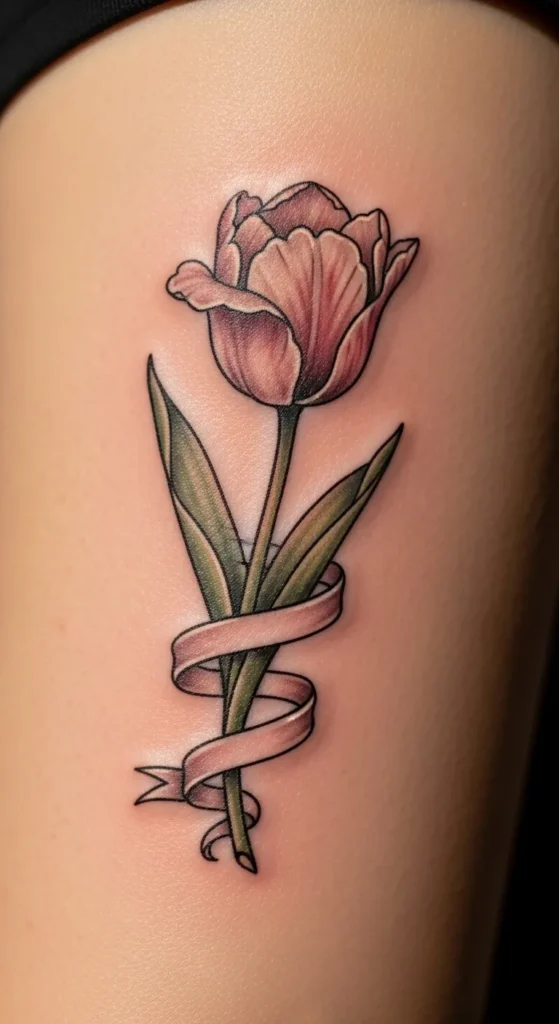 Tulip with Thin Banner Line